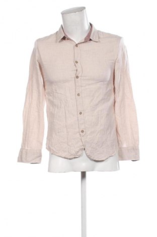 Мъжка риза Bershka, Размер S, Цвят Бежов, Цена 2,55 €