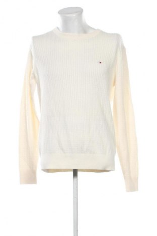 Pulover de bărbați Tommy Hilfiger, Mărime L, Culoare Ecru, Preț 222,99 Lei