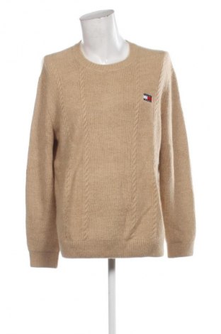 Мъжки пуловер Tommy Jeans, Размер XL, Цвят Бежов, Цена 33,23 €