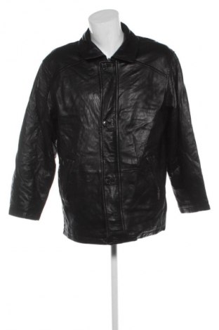 Мъжко кожено яке Unbranded, Размер M, Цвят Черен, Цена 39,36 €