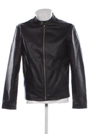Мъжко кожено яке Jack & Jones, Размер L, Цвят Черен, Цена 76,32 €