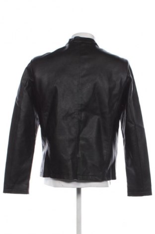 Мъжко кожено яке Jack & Jones, Размер L, Цвят Черен, Цена 76,32 €
