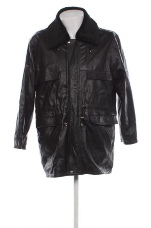 Ανδρικό δερμάτινο μπουφάν Unbranded, Μέγεθος M, Χρώμα Μαύρο, Τιμή 19,65 €