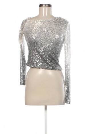 Дамска блуза Amisu, Размер M, Цвят Сребрист, Цена 4,60 €