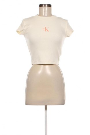 Bluzka damska Calvin Klein Jeans, Rozmiar XXS, Kolor ecru, Cena 158,99 zł, #134646475