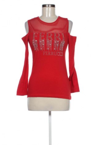 Bluzka damska Ferri Ferrucci, Rozmiar XS, Kolor Czerwony, Cena 16,99 zł