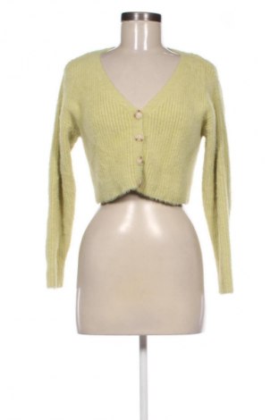 Damski kardigan Bershka, Rozmiar M, Kolor Zielony, Cena 31,99 zł