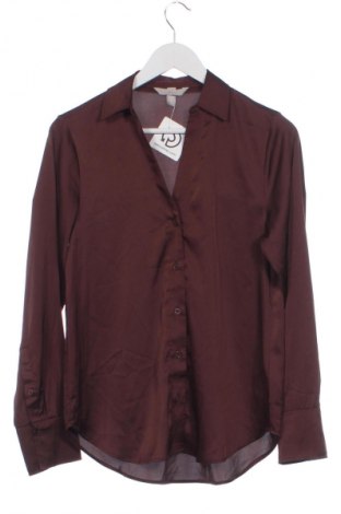 Γυναικείο πουκάμισο H&M, Μέγεθος XS, Χρώμα Καφέ, Τιμή 12,53 €