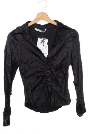 Dámska košeľa  Zara, Veľkosť XS, Farba Čierna, Cena  7,95 €