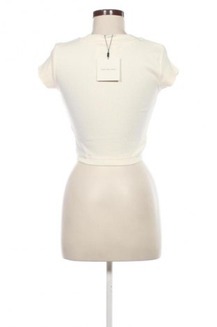 Damen T-Shirt Calvin Klein Jeans, Größe XXS, Farbe Weiß, Preis € 18,99