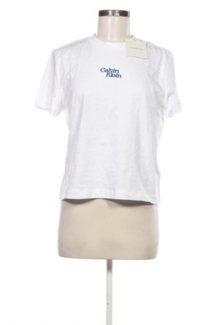 Damen T-Shirt Calvin Klein Jeans, Größe M, Farbe Weiß, Preis € 42,99