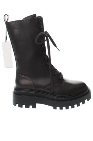 Γυναικεία μποτάκια Calvin Klein Jeans, Μέγεθος 39, Χρώμα Καφέ, Τιμή 79,99 €