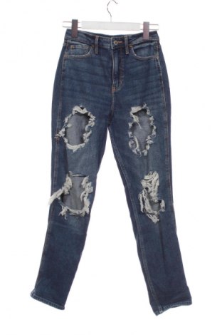 Damskie jeansy Hollister, Rozmiar XXS, Kolor Niebieski, Cena 8,99 zł