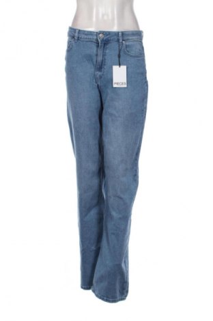 Damskie jeansy Pieces, Rozmiar L, Kolor Niebieski, Cena 64,99 zł