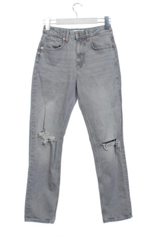 Blugi de femei Zara, Mărime XS, Culoare Gri, Preț 168,91 Lei