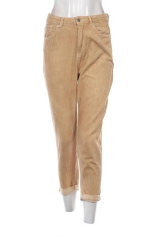 Γυναικείο κοτλέ παντελόνι Bershka, Μέγεθος S, Χρώμα  Μπέζ, Τιμή 3,99 €