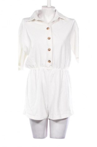 Damski krótki kombinezon MINDYOURSTYLE, Rozmiar S, Kolor Biały, Cena 31,35 zł