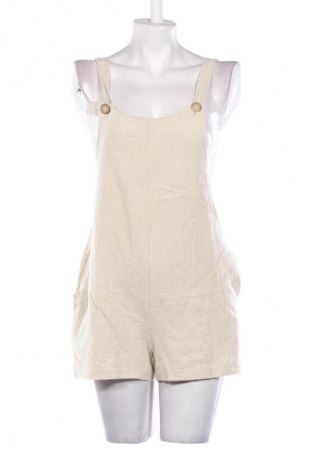 Дамски къс гащеризон Stradivarius, Размер L, Цвят Бежов, Цена 6,13 €