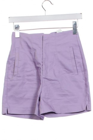 Γυναικείο κοντό παντελόνι Stradivarius, Μέγεθος XXS, Χρώμα Βιολετί, Τιμή 5,99 €