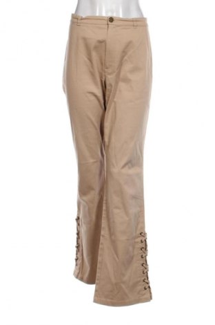 Damskie spodnie Le Comte, Rozmiar L, Kolor Beżowy, Cena 21,99 zł