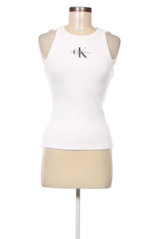 Damska koszulka na ramiączkach Calvin Klein Jeans, Rozmiar M, Kolor Biały, Cena 172,99 zł, #134647320