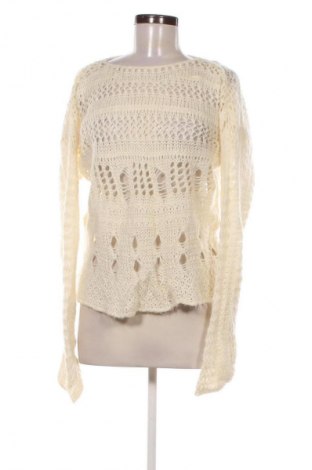 Γυναικείο πουλόβερ Zara, Μέγεθος L, Χρώμα Εκρού, Τιμή 13,99 €