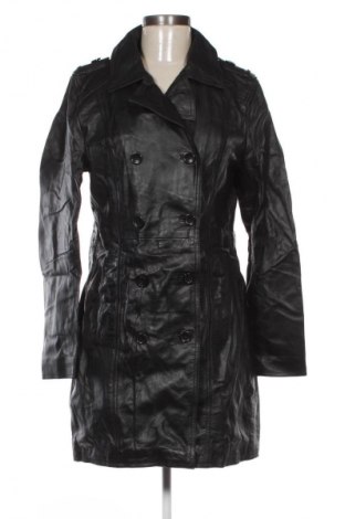 Damski skórzany płaszcz Le Temps Des Cerises, Rozmiar L, Kolor Czarny, Cena 377,99 zł