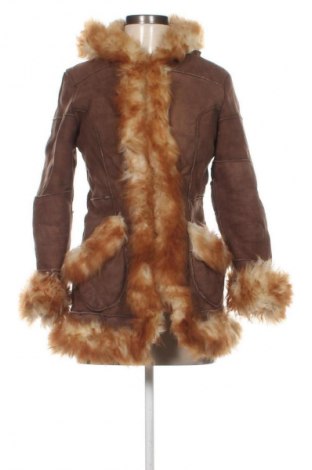 Дамско кожено палто Unbranded, Размер M, Цвят Кафяв, Цена 112,48 €