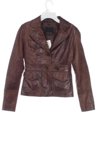 Дамско кожено яке Amisu, Размер XS, Цвят Кафяв, Цена 16,36 €