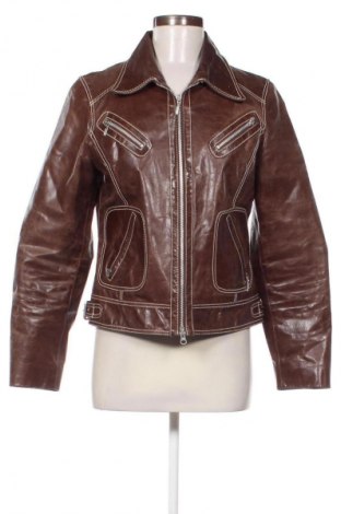 Γυναικείο δερμάτινο μπουφάν Gipsy, Μέγεθος L, Χρώμα Καφέ, Τιμή 55,99 €