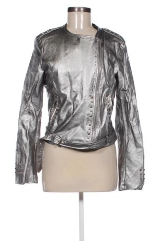 Damska kurtka skórzana Unbranded, Rozmiar L, Kolor Srebrzysty, Cena 84,99 zł