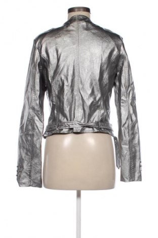 Damska kurtka skórzana Unbranded, Rozmiar L, Kolor Srebrzysty, Cena 84,99 zł