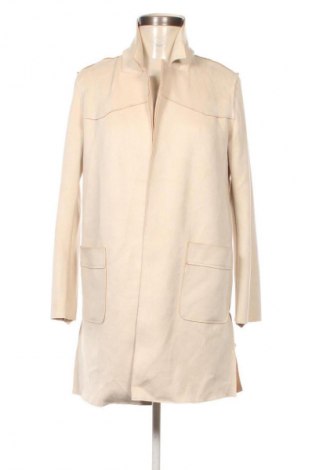 Damenmantel Bershka, Größe XS, Farbe Ecru, Preis 7,99 €