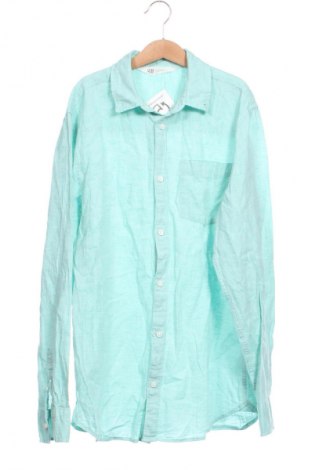 Kinderhemd H&M, Größe 14-15y/ 168-170 cm, Farbe Grün, Preis 4,99 €