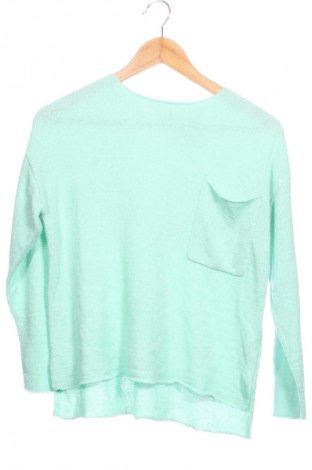 Kinderpullover Zara, Größe 12-13y/ 158-164 cm, Farbe Grün, Preis 1,99 €