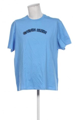 Męski T-shirt Calvin Klein Jeans, Rozmiar XL, Kolor Niebieski, Cena 147,99 zł