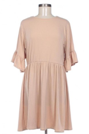 Kleid Boohoo, Größe XL, Farbe Beige, Preis 15,99 €