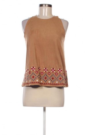 Γυναικείο αμάνικο μπλουζάκι Fb Sister, Μέγεθος S, Χρώμα Καφέ, Τιμή 1,99 €