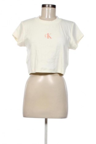 Bluzka damska Calvin Klein Jeans, Rozmiar L, Kolor ecru, Cena 226,99 zł