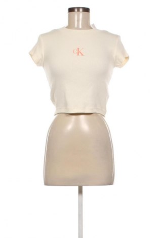 Дамска блуза Calvin Klein Jeans, Размер XXS, Цвят Екрю, Цена 40,90 €