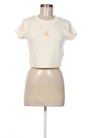 Damen Shirt Calvin Klein Jeans, Größe M, Farbe Ecru, Preis 52,99 €, #134693216