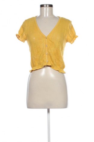 Damski kardigan Bershka, Rozmiar M, Kolor Żółty, Cena 26,79 zł