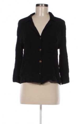 Γυναικείο πουκάμισο Bershka, Μέγεθος L, Χρώμα Μαύρο, Τιμή 5,99 €