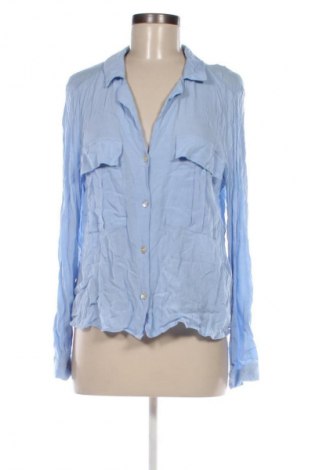 Γυναικείο πουκάμισο Zara, Μέγεθος L, Χρώμα Μπλέ, Τιμή 14,99 €