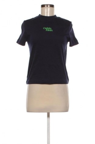 Damski T-shirt Calvin Klein Jeans, Rozmiar XXS, Kolor Niebieski, Cena 101,99 zł