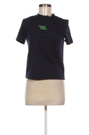 Дамска тениска Calvin Klein Jeans, Размер XXS, Цвят Син, Цена 12,78 €