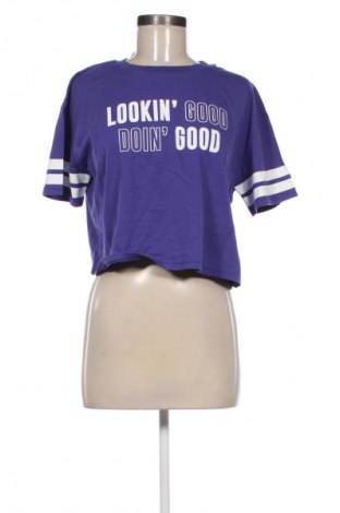 Damski T-shirt LCW, Rozmiar L, Kolor Fioletowy, Cena 20,99 zł