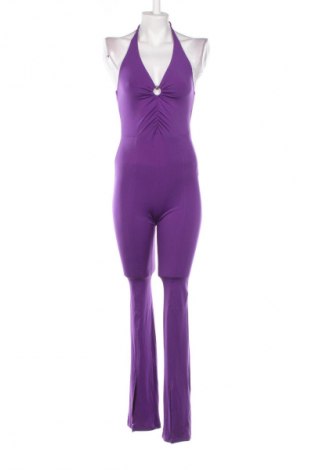 Damski długi kombinezon Bershka, Rozmiar S, Kolor Fioletowy, Cena 52,18 zł