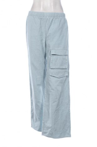 Dámské manšestráky  Missguided, Velikost S, Barva Modrá, Cena  202,00 Kč