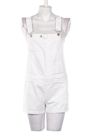 Дамски къс гащеризон Stradivarius, Размер S, Цвят Бял, Цена 7,39 €